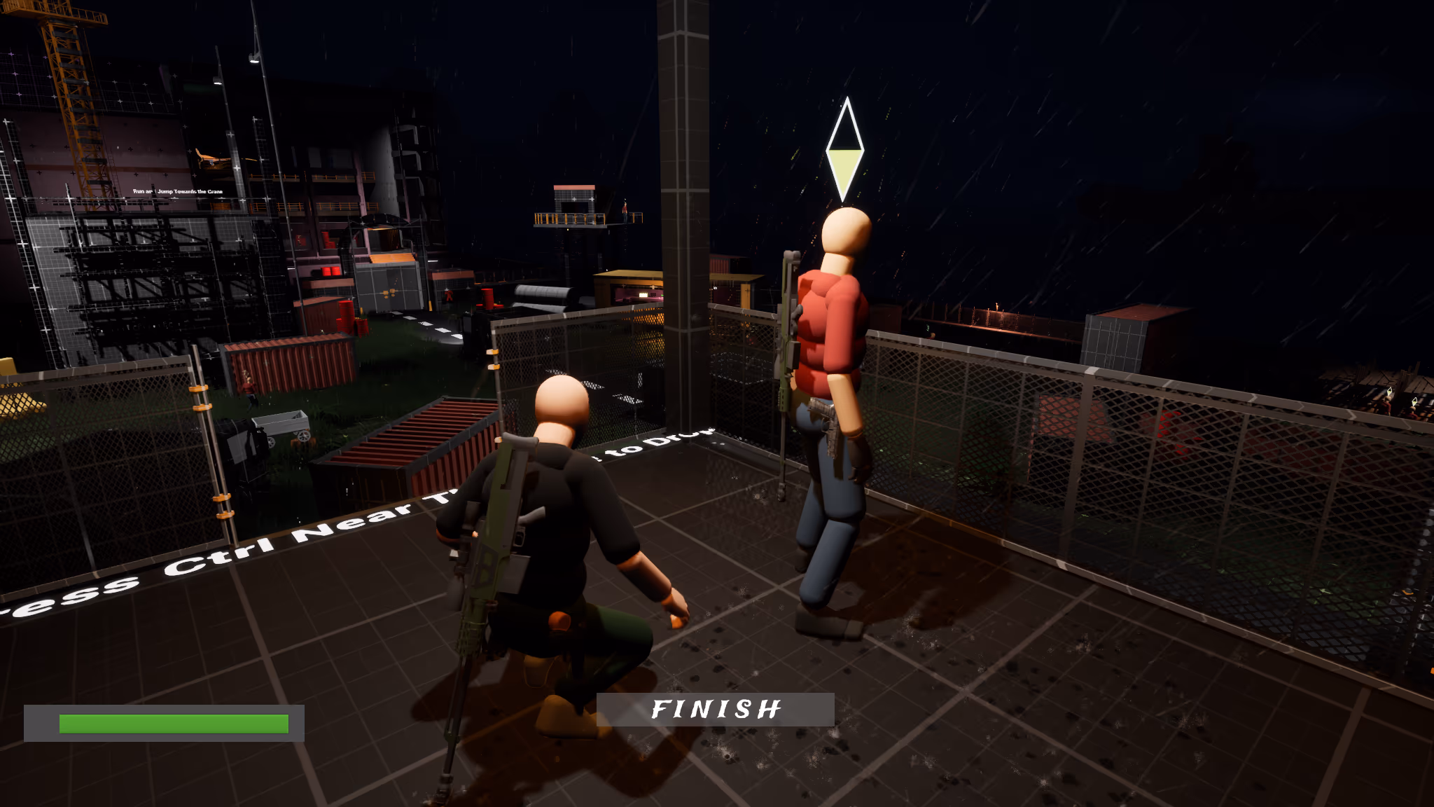 Watcher takedown and sniper rifle pickup on the tower
