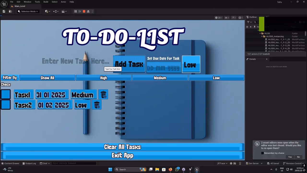 To-Do List App - Task editing and deletion